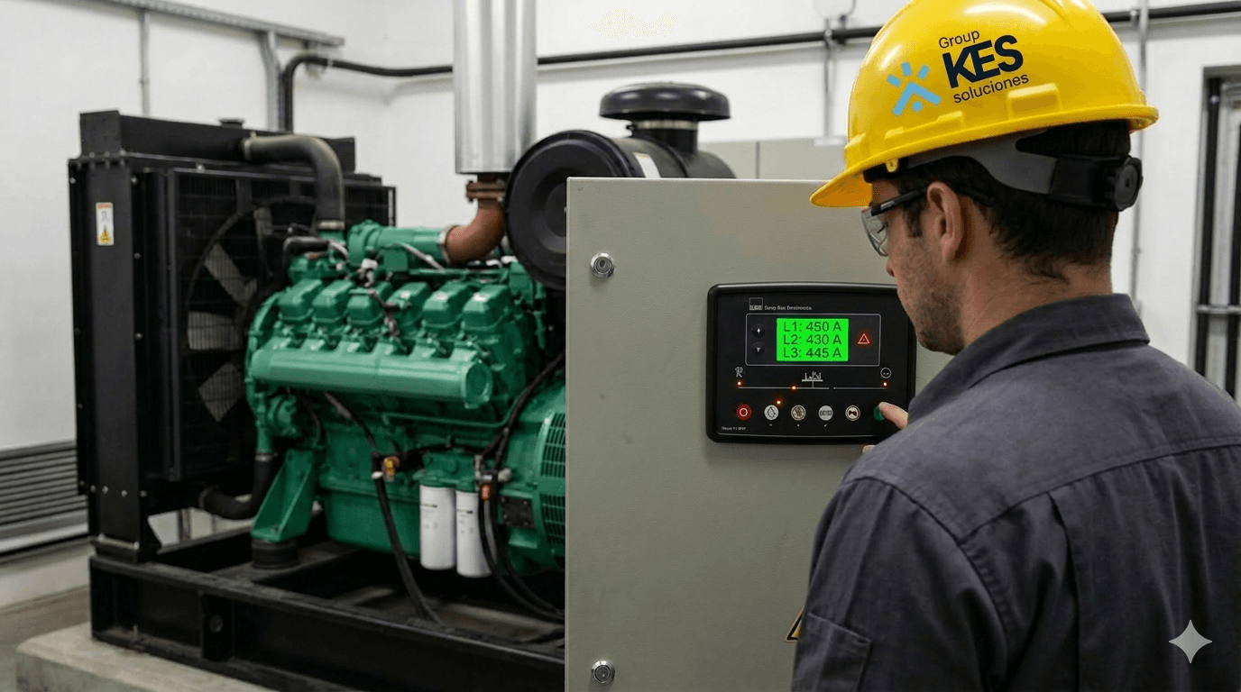 Prueba de operación bajo carga en planta eléctrica
